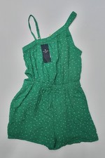 Abercrombie Kids Girl s Green/White Polka Dot Romper Size 9/10