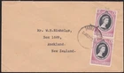 MALAYA SELANGOR 1953 Coronation on FDC SABAK BERNAM cds to New Zealand.....D6793