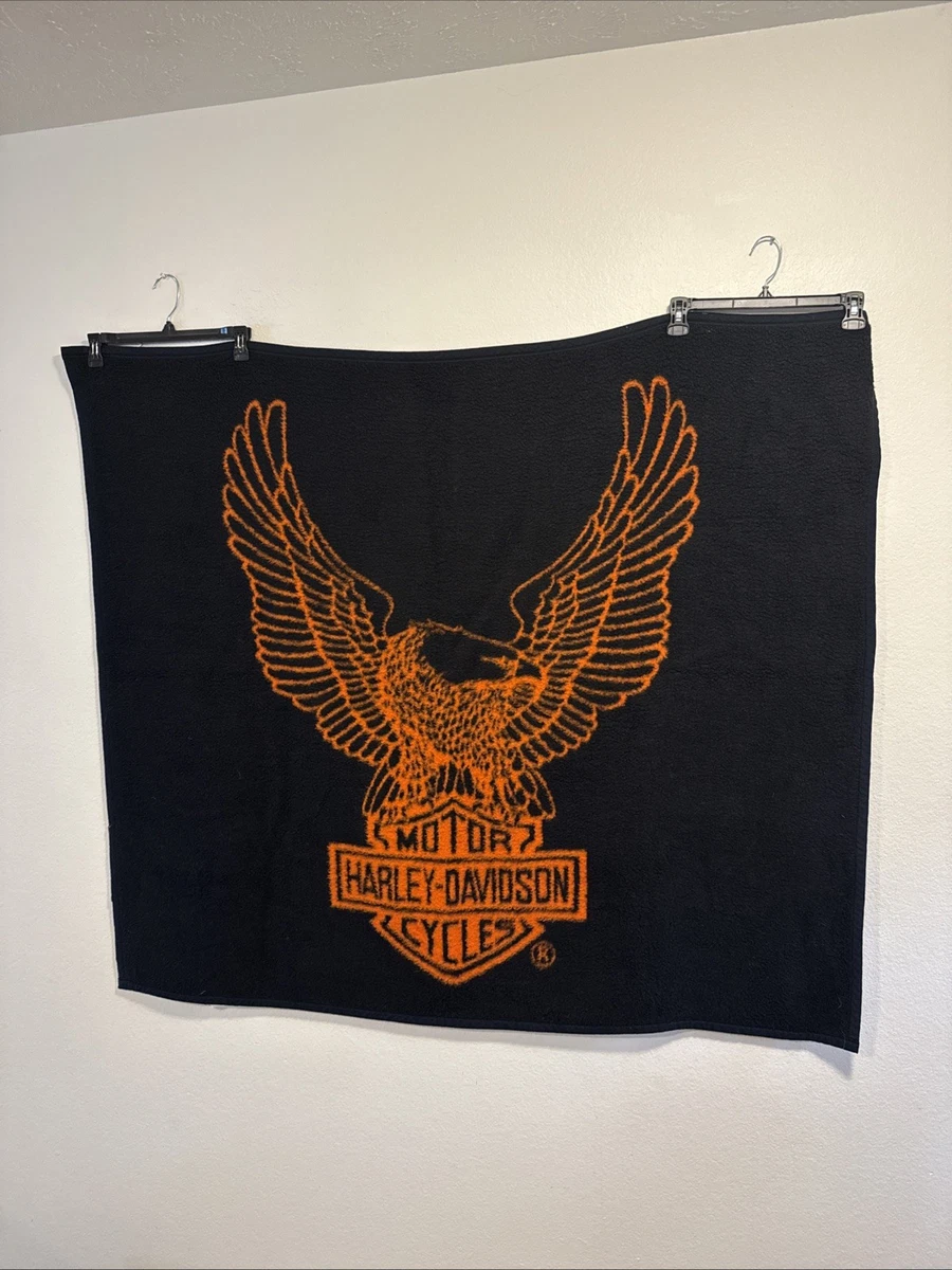 Harley-Davidson 90s USA製 ブランケット イーグル ラグ Harley Davidson Blanket In other Harley-Davidson Collectibles for