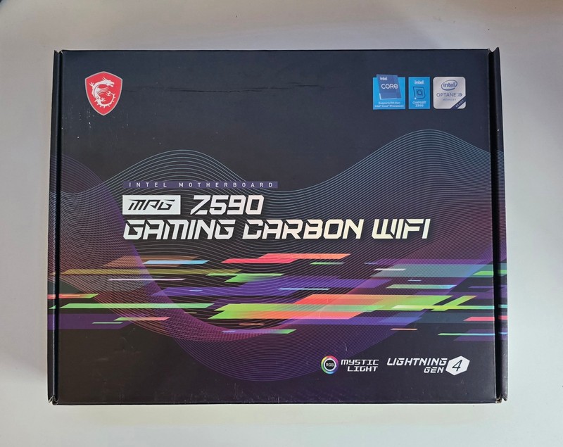 MSI MPG Z590 GAMING CARBON WIFI motherboard LGA1200 DDR4 128G ATX - excellent condition