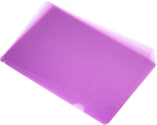 L Type Folders 12 Pack A4 Plastic Clear Document Folder File Jacket Sleeves Proj