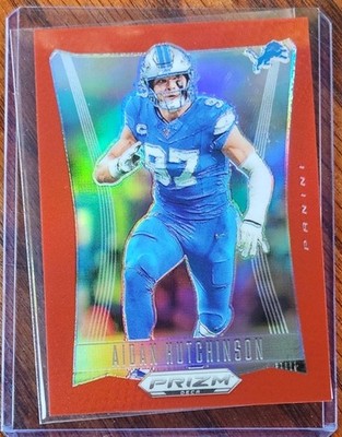 2024 Panini Prizm Deca #98 Aidan Hutchinson Red /199 Detroit Lions SP