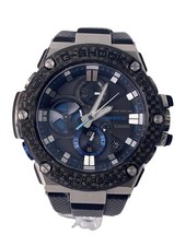CASIO Solar Watch G SHOCK Analog Rubber BLK GST B100XA
