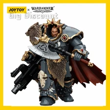JOYTOY Warhammer 30K  1/18 Action Figure Space Wolves Hvarl Red-Blade Model
