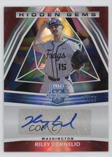 2022 Panini Elite Extra Edition Red White & Blue /25 Riley Cornelio Auto 0q5k