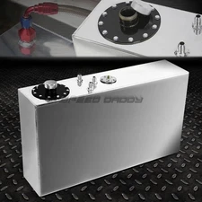 17 GALLON/64L TOP-FEED SLIM ALUMINUM RACE/DRIFT FUEL CELL GAS TANK+LEVEL SENDER