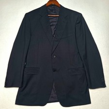 Canali Beercroft and Bull Sport Coat Mens 42L Navy Blue Pure Wool Blazer Italy