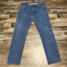 Vintage Wrangler Jeans Mens 38x34 fit 38x32 13MWZ Cowboy 90s Made in USA Boot