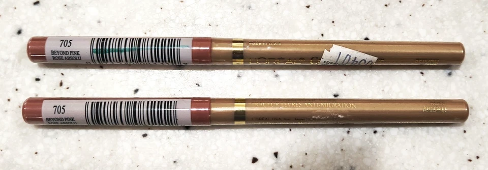 Lot of 2 L'oreal Colour Riche Anti-Feathering Lip Liner, 705 Beyond Pink, Rose - Image 2 of 3