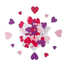 Heart Stickers, Felt Stickers, Felt Hearts for Crafts, Red White Pink Purple
