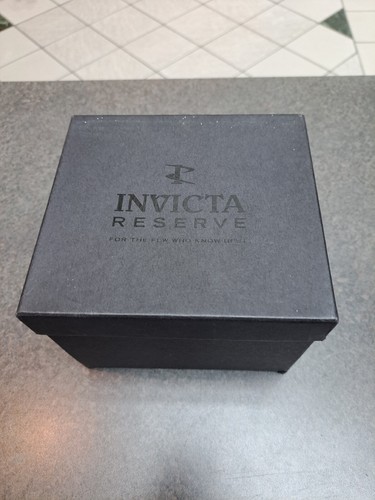 Silver/Black Invicta Reserve Men's Stainless Steel Watch 1463 NIB - Picture 6 of 6