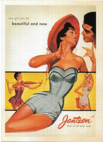 Jantzen Swimwear For Women     Advertisement Reproduction Postcard   - Bild 1 von 2