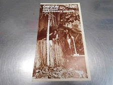 OREGON SAW CHAIN MAINTENANCE MANUAL CHAINSAW      ------  BOXUP196