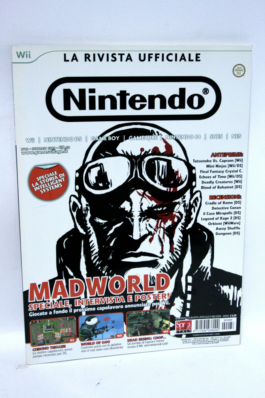 NINTENDO LA RIVISTA UFFICIALE NUMERO 88 FEBBRAIO 2009 MADWORLD ETC. FR1  63250