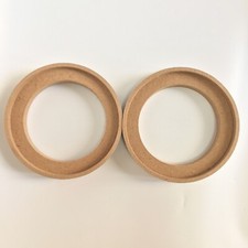 Pair 4" MDF Car Speaker Mounting Spacer Recessed Ring Mounting Depth Resolution