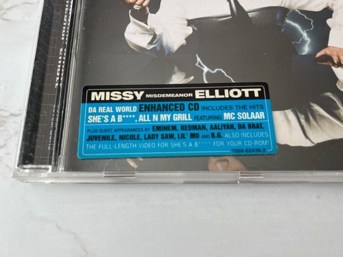 Missy Elliott Da Real World CD ORIG. 1999 GERMANY IMPORT w/Hype Sticker ENHANCED - Picture 4 of 5