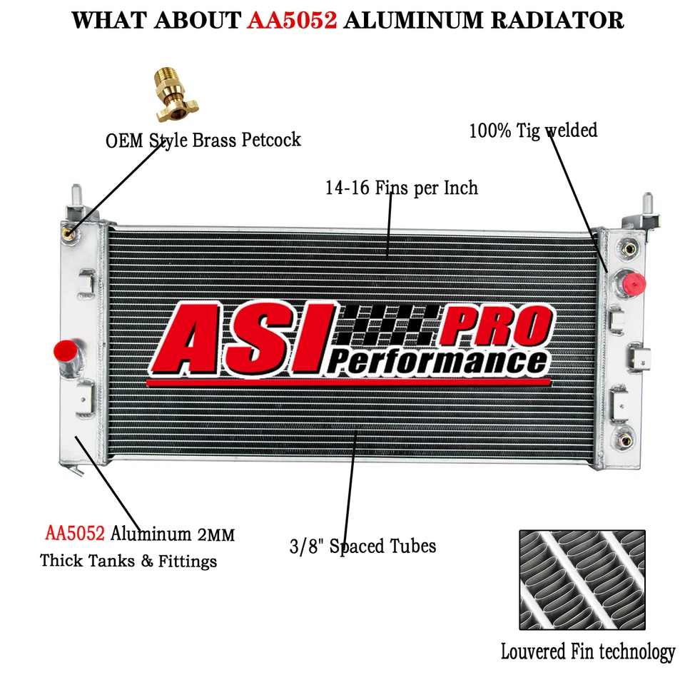 Radiator For Chevy Monte Carlo Impala Pontiac Grand Prix Buick LaCrosse -HOT! - Изображение 2 из 4