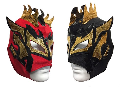 2 pack KALISTO YOUTH KIDS Wrestling Mask Lucha Libre Mask Party Pack RED/BLACK - Picture 1 of 1