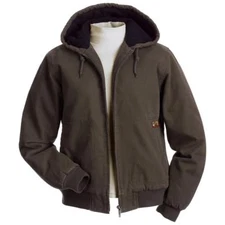  Dri-Duck Women's Cody Brown Tobacco Hooded Canvas Work Jacket Large L New
