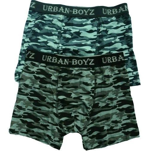 Paquete de 6 calzoncillos boxer camuflados calce suelto clásicos de algodón para hombre S-2XL Foto 4 de 4