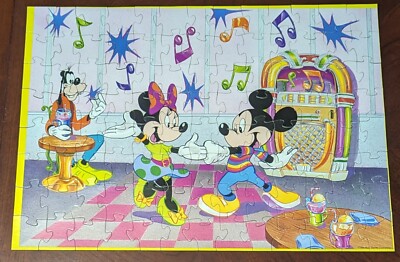 Jaymar Walt Disney Mickey & Minnie Mouse Puzzle Dance Party 100
