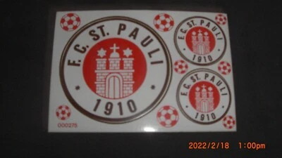 F. C. St. Pauli Aufkleber Sticker Set - 3 Logos Bundesliga Fussball