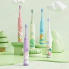 Electric For Kids Toothbrush 4 Modes Battery Toddler Operated Silicone Baby IPX7