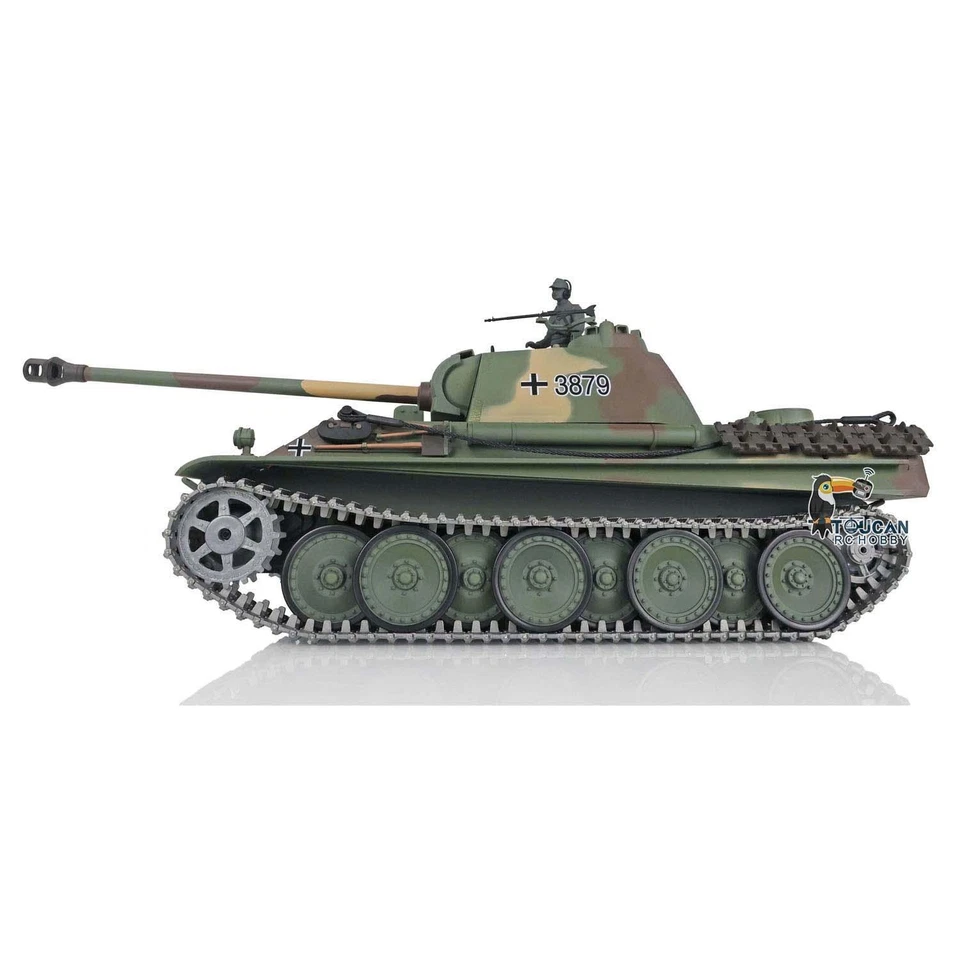 1/16 7.0 Henglong Upgraded German Panther G RTR IR BB RC Tank 3879 360° Turret - Image 2 of 4