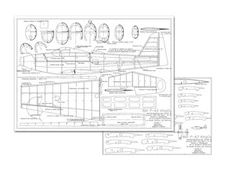 Bell P-63 Kingcobra Electric 48" WS RC Model Airplane Plans Templates PDF on USB