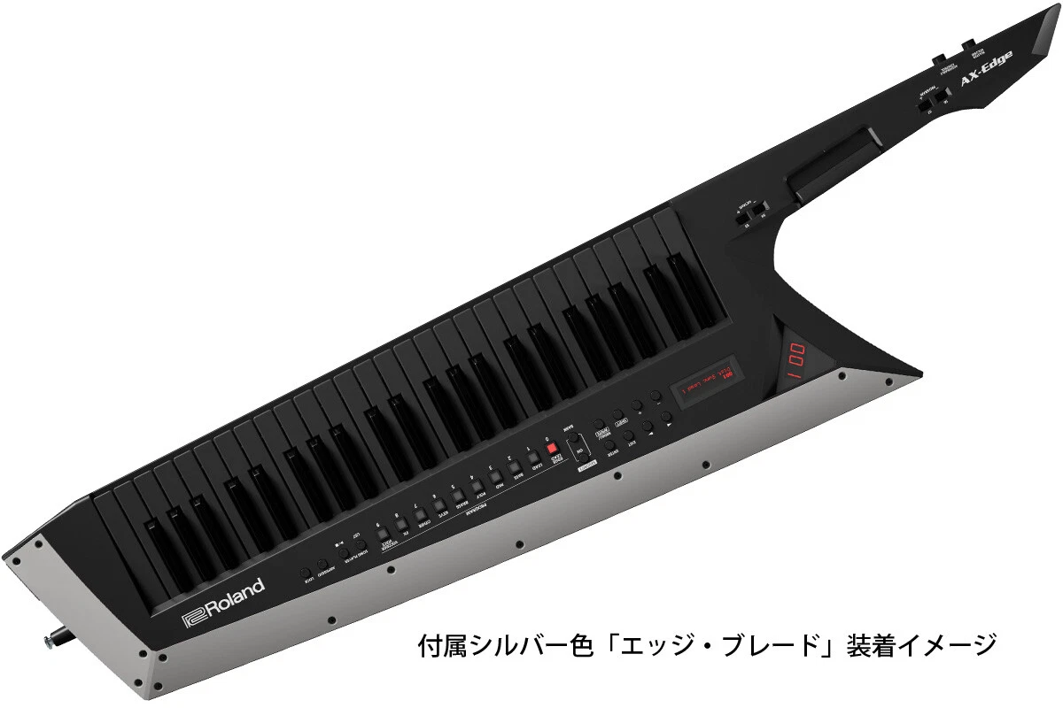 Roland AX-Edge Black Keytar Synthesizer Shoulder Keyboard 49-keys Japan F/S