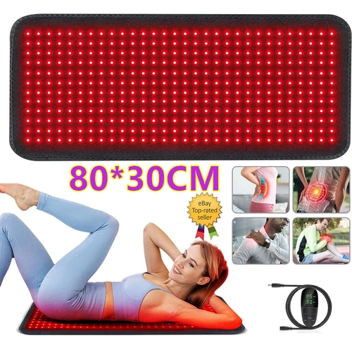 Red Light Therapy Pad Mat LED Infrared Full Body Device Back Muscle Pain Relief - Picture 1 of 17
