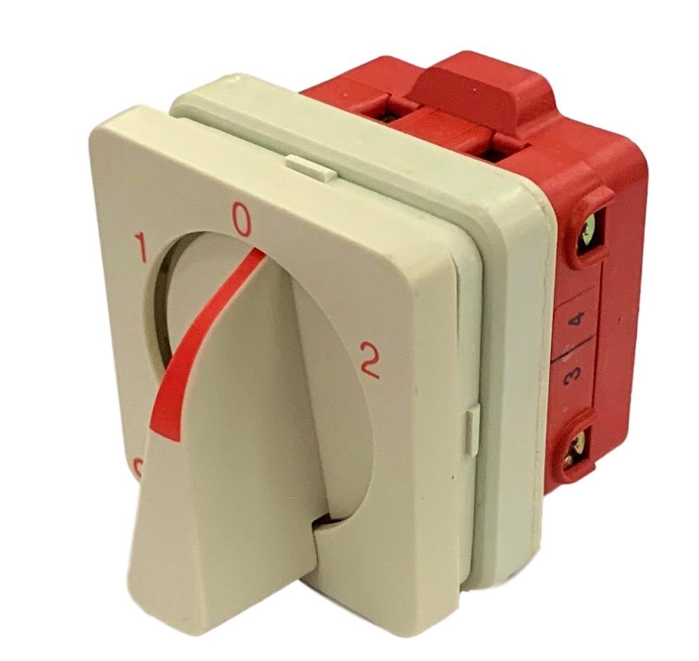 A-5600000, Gave, Changeover Switch Pole 12A 600V Pos 1-0-2 UK