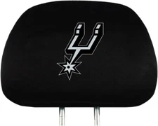 NBA San Antonio Spurs Embroidered Logo on Headrest Covers Set of 2 by ProMark