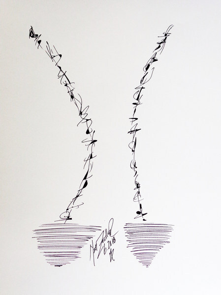 Matt Zedler Original | Drawing  | #B141 | 1 of 1 | 9 x 12" | Black Ink | $300