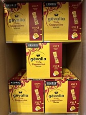 5 Boxes Gevalia Frothy 2-Step Cappuccino Espresso Keurig K-Cup Coffee Pods 6ct 