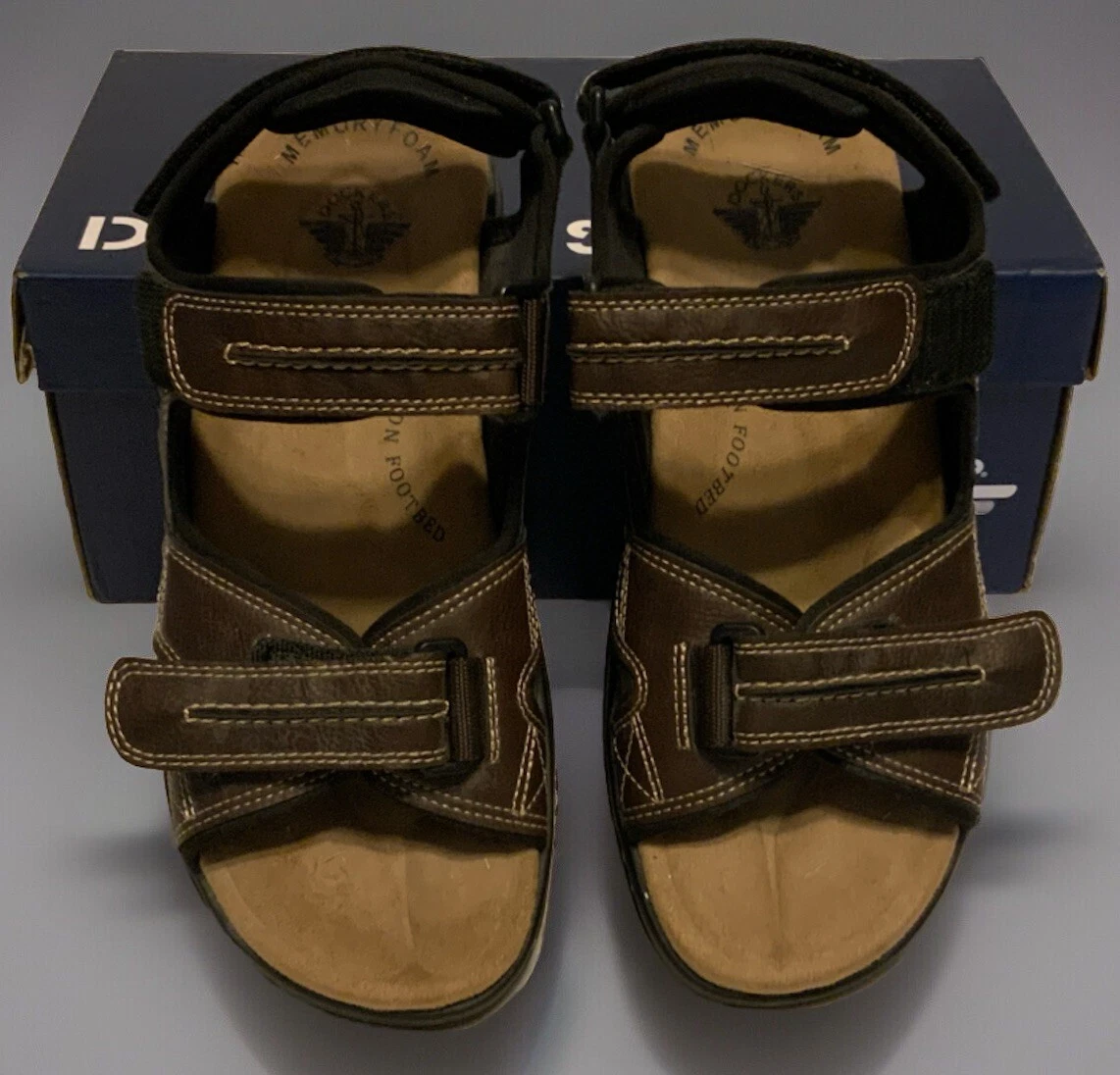 DOCKERS Men's Size 8M Brown Casual Comfort Newpage Briar Sandal
