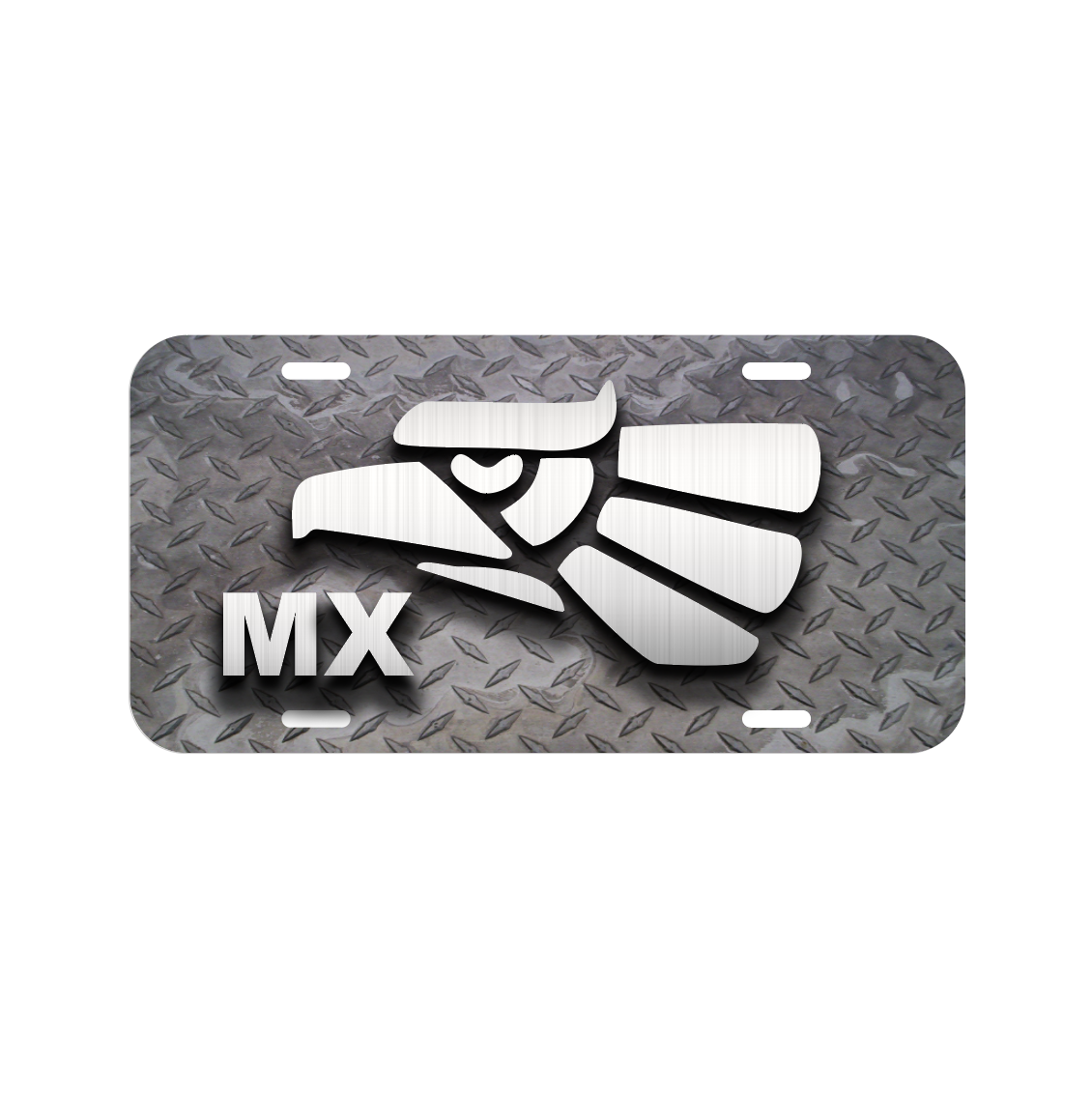 Bald Eagle Vehicle License Plate Front Auto Tag American Flag United