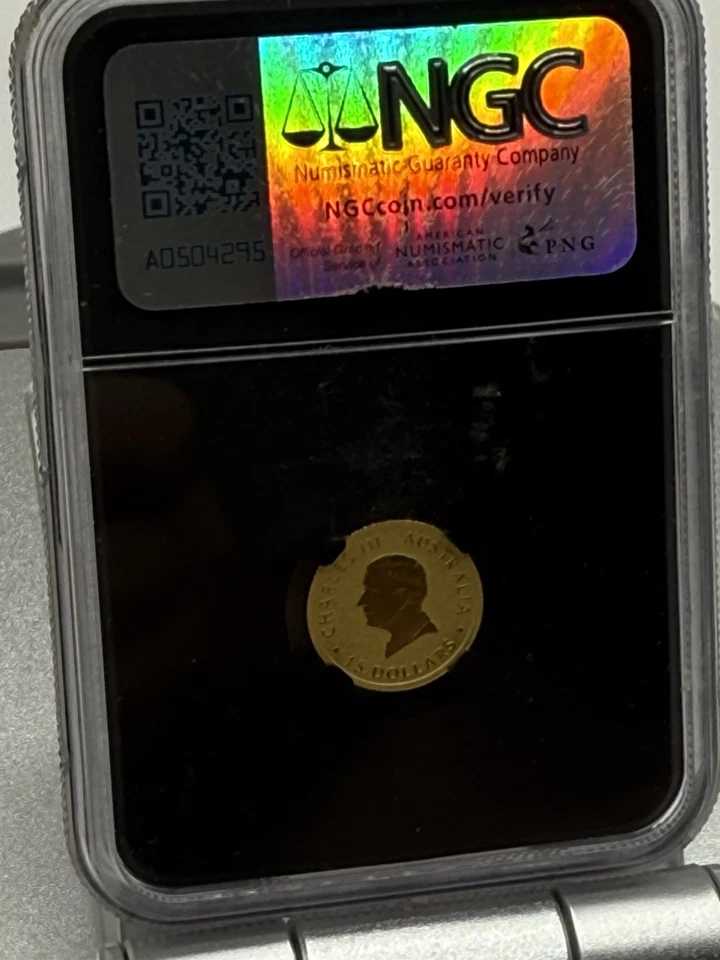 Koala Australia Oro 1/10 Ozt 2024 G$15 NGC MS 10 Grado Perfecto Envío Gratis Foto 2 de 3