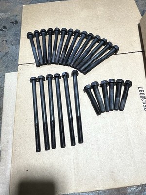 5.9 12 valve factory Cummins OEM Cylinder Head Bolts (only used once) in spec