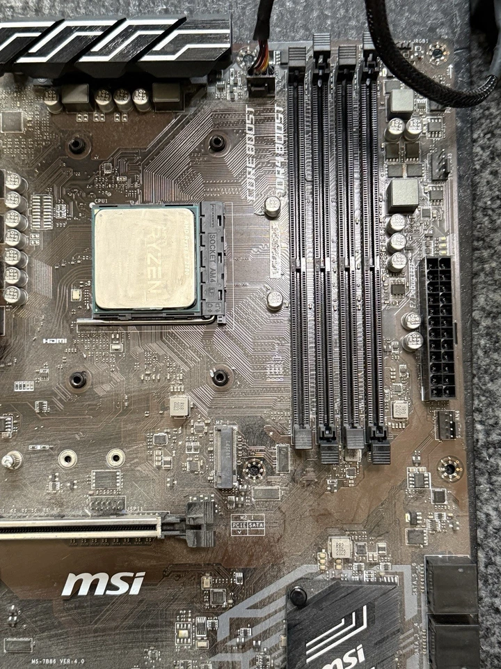 AMD Ryzen 7 2700 @ 3.2GHz DDR4 MSI B450-A PRO MAX + Cooler - Image 4 of 4