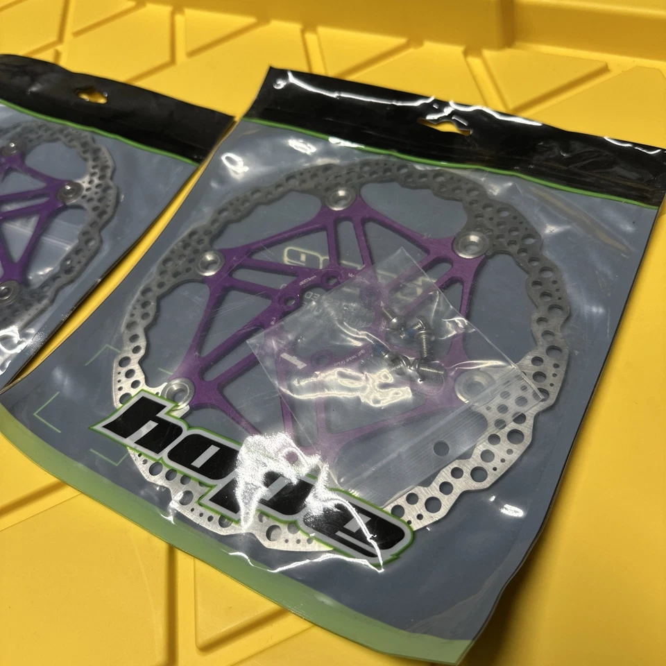 Hope Floating Mountain Bike MTB 6-Bolt Disc Rotor Purple 203mm - Image 2 of 4