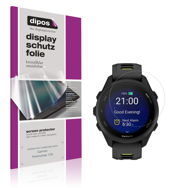 6X Schutzfolie Klar FüR Garmin Forerunner 170 Displayschutzfolie Folie Display-image