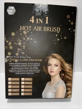 Nicebay by Whall 4 In 1 Hot Air Brush Black Hair Dryer With Attachments New Open