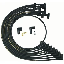 Moroso Spark Plug Wire Set 9862M; Mag-Tune Race 8mm Black HEI 90deg for SBC
