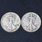 1942 1944 Walking Liberty Half Dollars 90% Silver Lot 2 US Coins