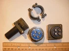 NEW - MS3106B 22-22S (SR) with Bushing and MS3102A 22-22P- 4 Pin Mating Pair