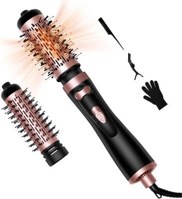 Rotierende Haartrocknerbürste, OKWRAP 3-in-1 Haartrocknerbürste, 360° drehbare Heißluft