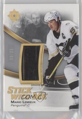 2022-23 Upper Deck Ultimate Collection Stick With Me 6/25 Mario Lemieux HOF jg3