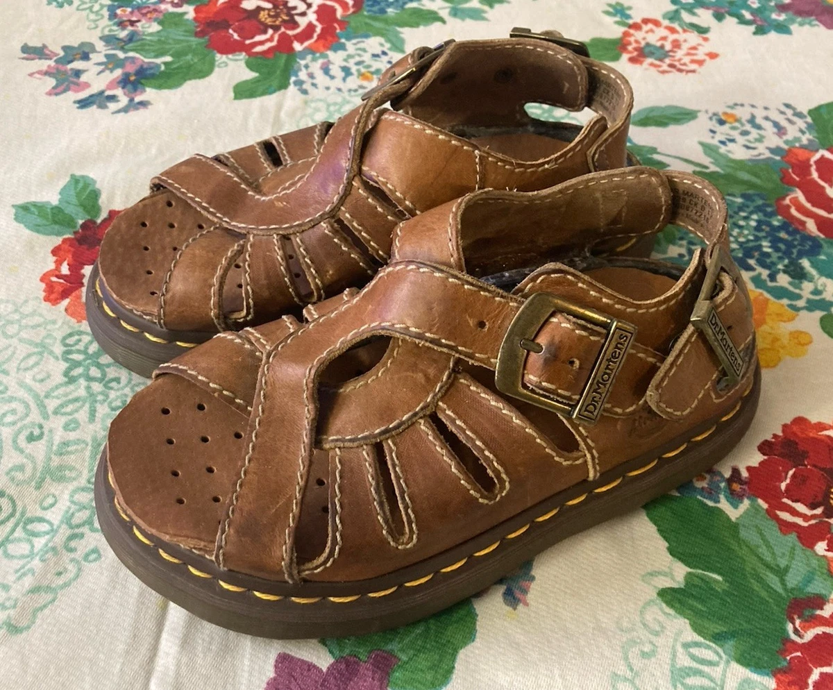 Dr. Martens Rare Vintage Leather Sandals Size 9 Brown Dr. Martens Brown Sandals for Men for sale | eBay main image 4