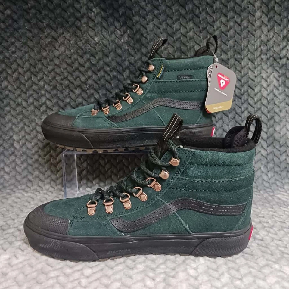 Zapatilla deportiva impermeable Vans Sk8-Hi MTE DR verde escarabajo negra para hombre 8 para mujer 9,5 Foto 2 de 4